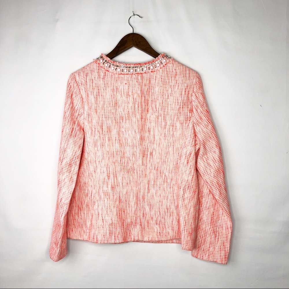 NYDJ Tweed Rhinestone Blazer Jacket NWT - Picture 5 of 7